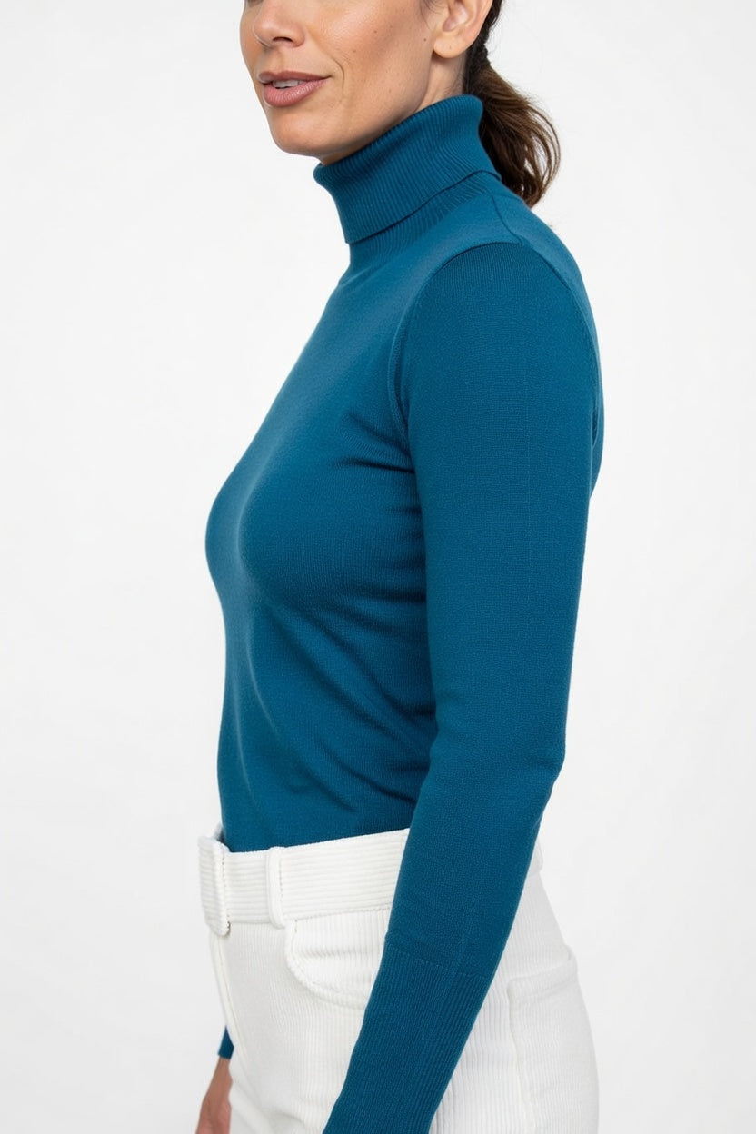 Polera Dina Azul - Costado