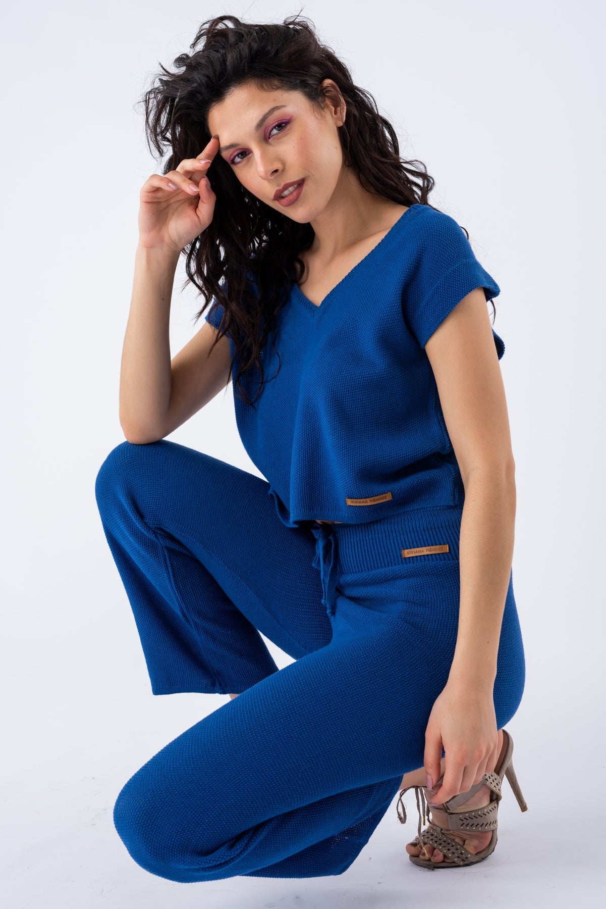 Remera Comfy Chic Azul - Viviana Méndez