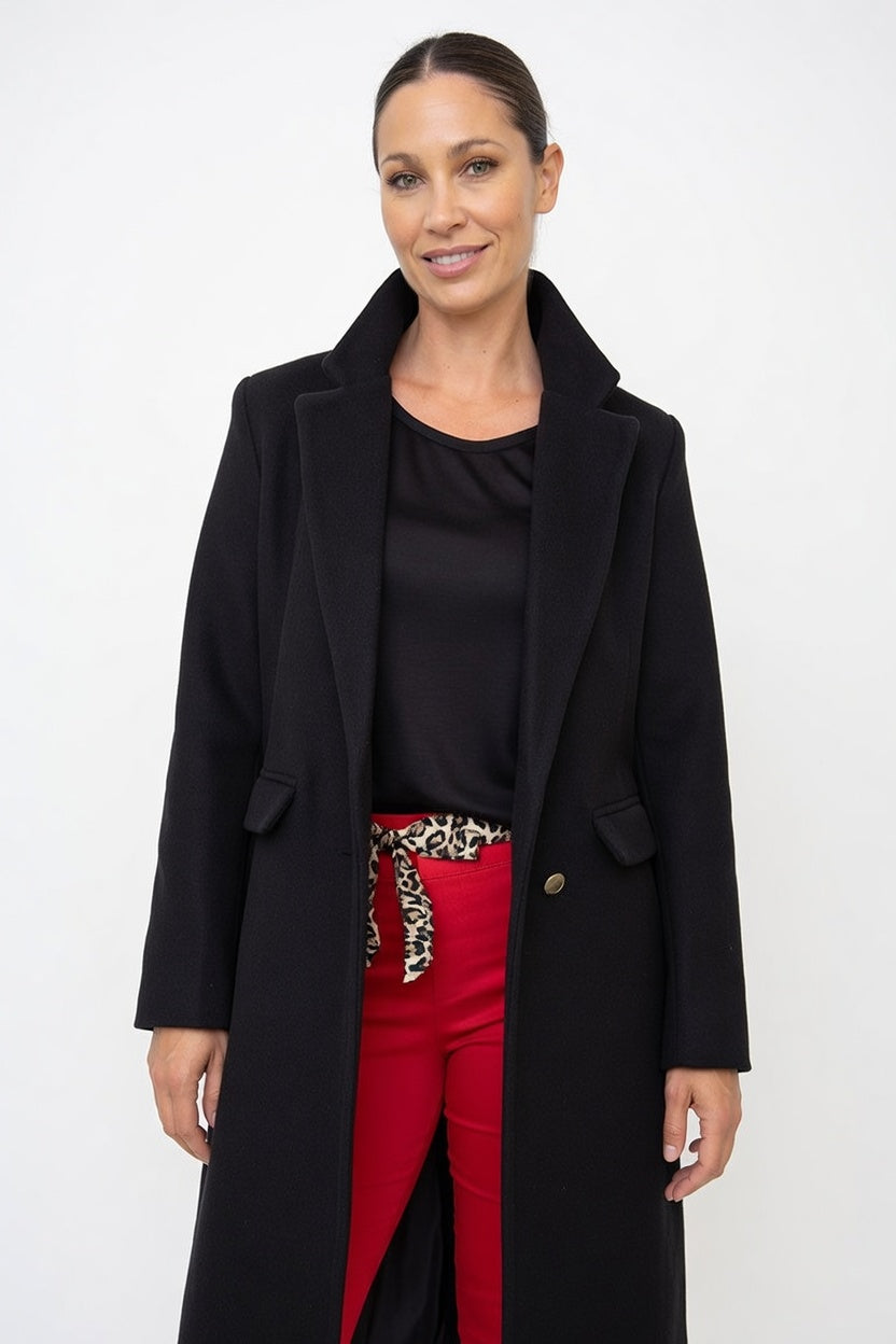 Saco de Paño Firenze Negro - Frente