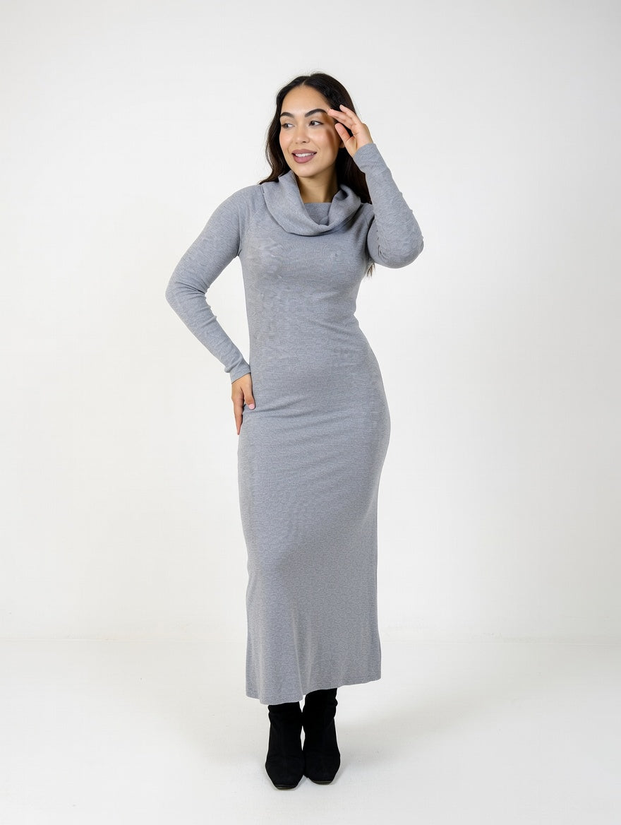 Vestido Aura Gris - Frente