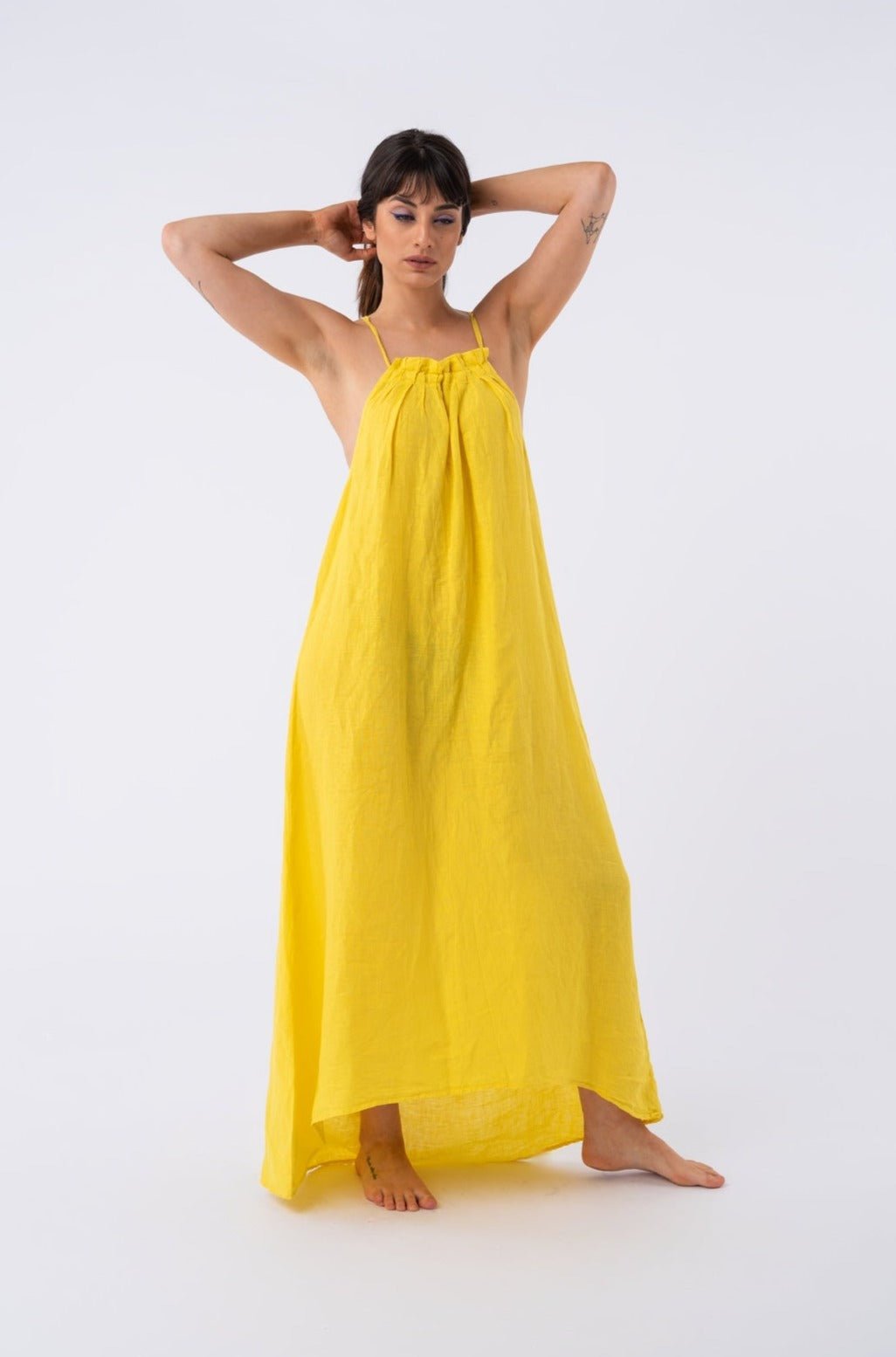 Vestido Vecchi Amarillo - Viviana Méndez