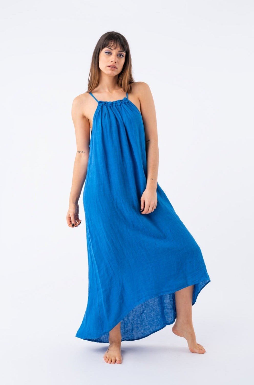 Vestido Vecchi Azul no - Viviana Méndez