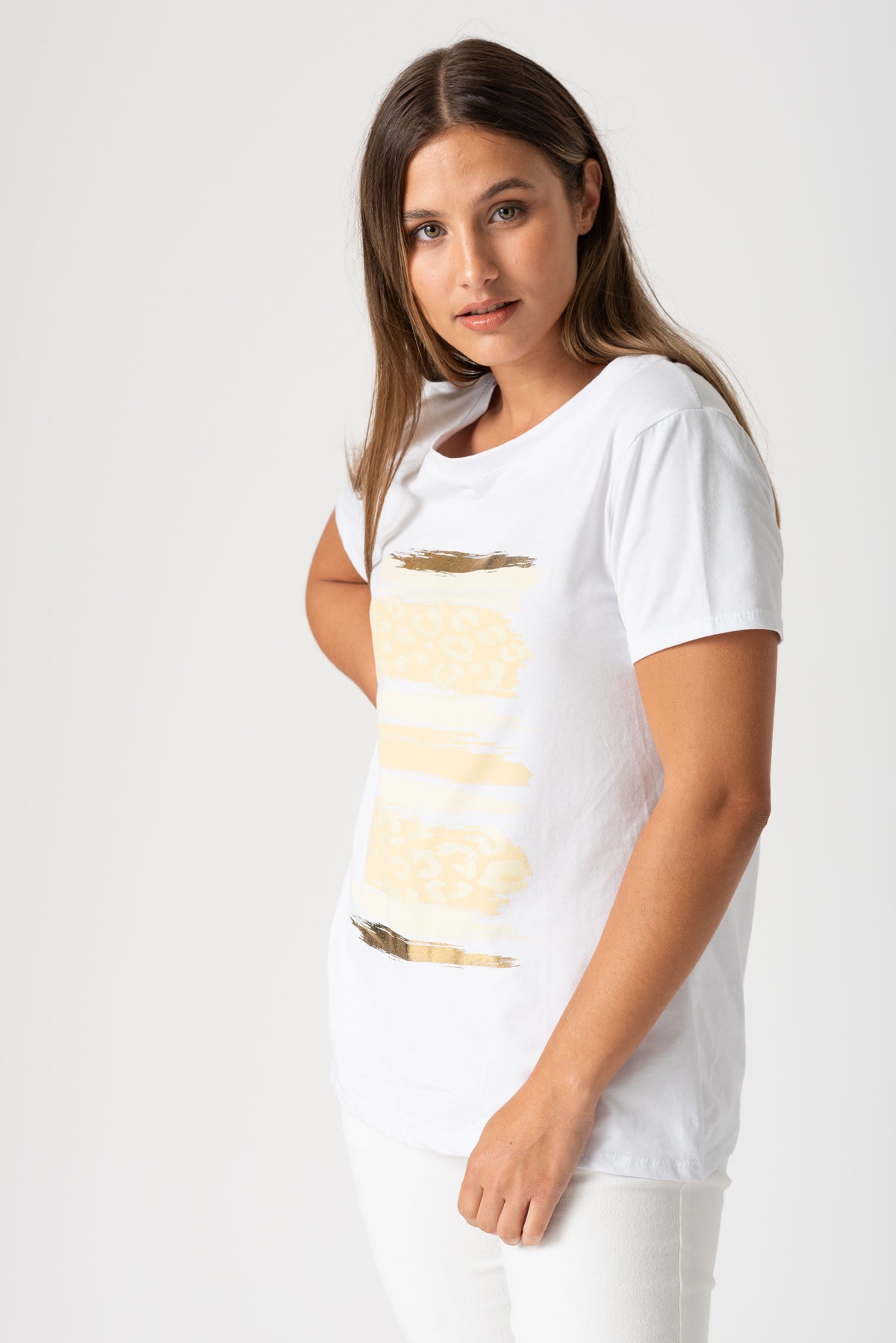 Remera Colors Print Blanca