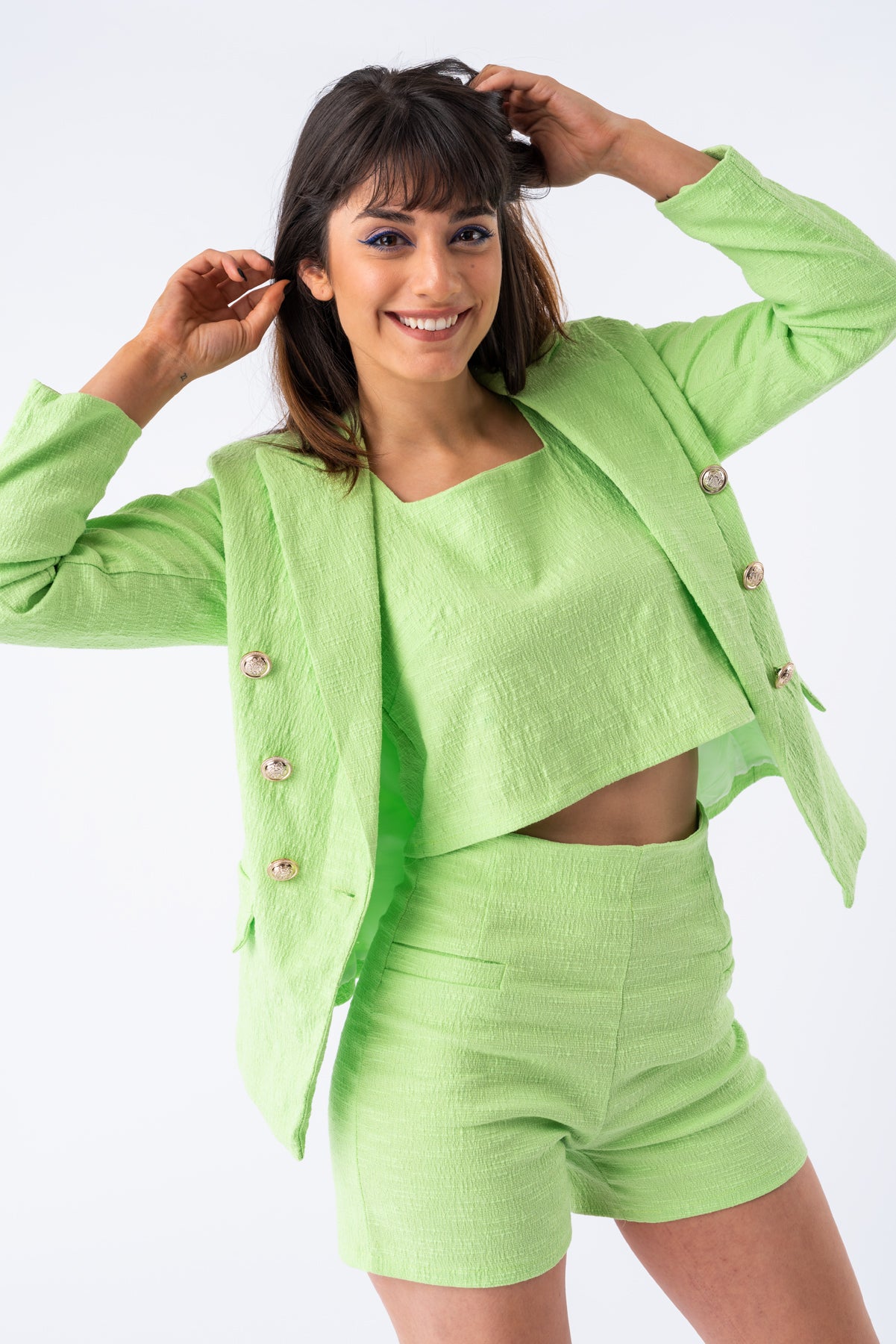 Top Coco Verde | Blusas, Camisas y Remeras | Viviana Méndez - Top Coco Negro - Viviana Méndez
