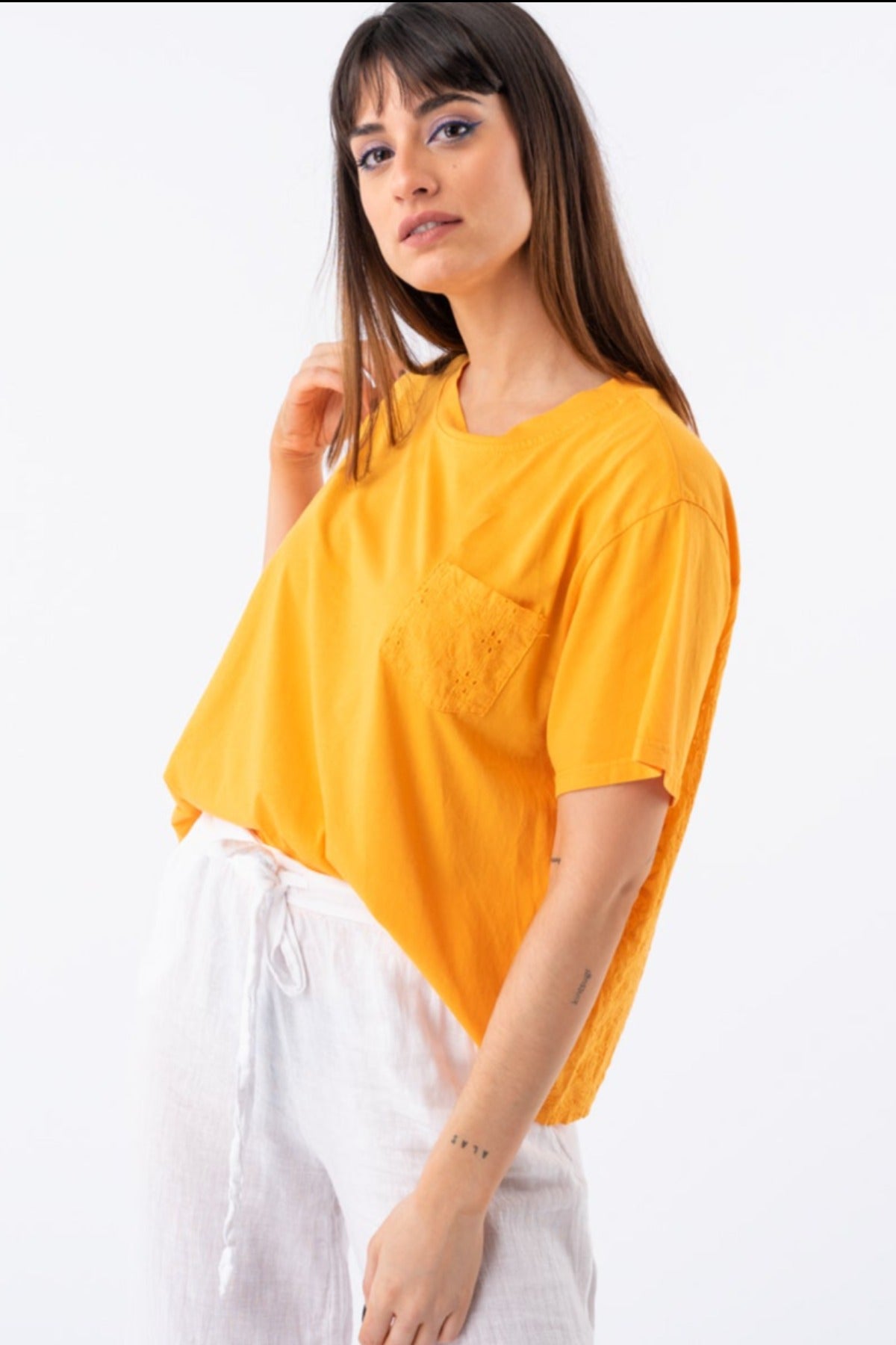 Remera Lupe - Naranja | Blusas, Camisas y Remeras | Viviana Méndez - Remera Lupe Naranja - Viviana Méndez