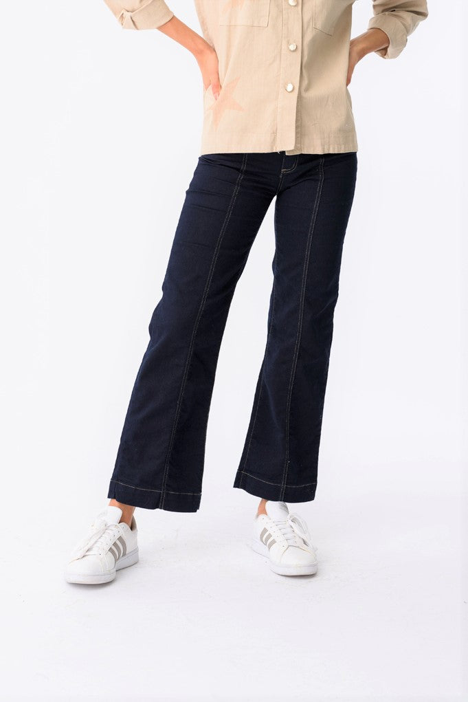 Jeans Oxford Plaque | Jeans | Viviana Méndez - Jeans Bella Semi Oxford - Viviana Méndez